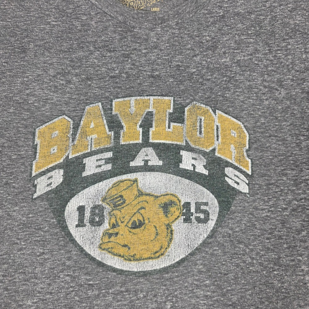 Original Retro Brand Baylor Bears Tee Mens Large Gray Excellent Vintage Graphic